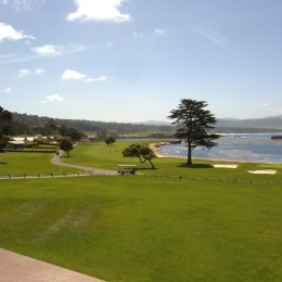 Pebble Beach hole 18.
